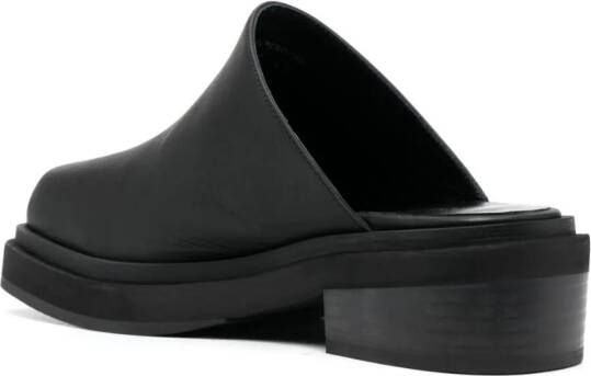 Eckhaus Latta Zoe 55mm leather clogs Black