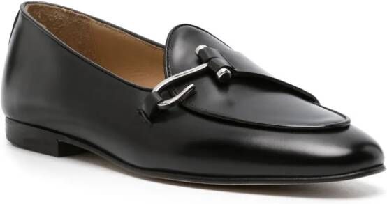 Edhen Milano Comporta hook leather loafers Black