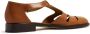 Edhen Milano cut out-detail leather sandals Brown - Thumbnail 3