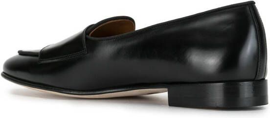 Edhen Milano double monk strap loafers Black