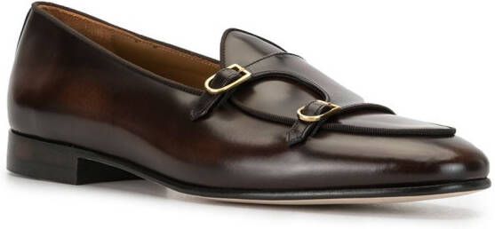 Edhen Milano double-strap loafers Brown