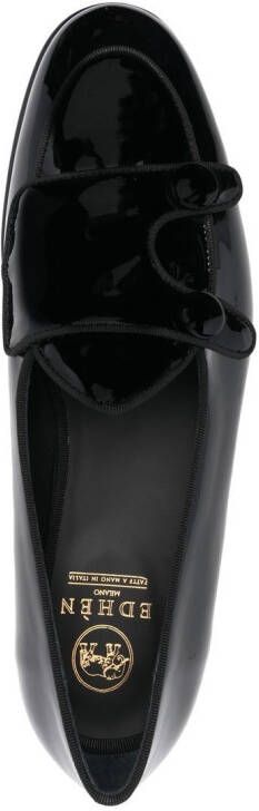 Edhen Milano patent-leather loafers Black