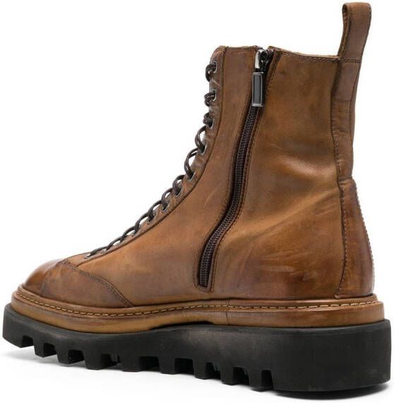 Eleventy lace-up ankle boots Brown
