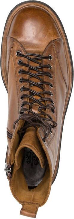 Eleventy lace-up ankle boots Brown