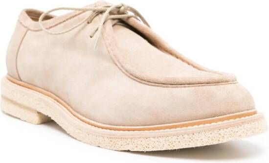 Eleventy lace-up suede Derby shoes Neutrals