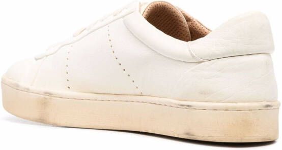 Eleventy low-top leather sneakers Neutrals