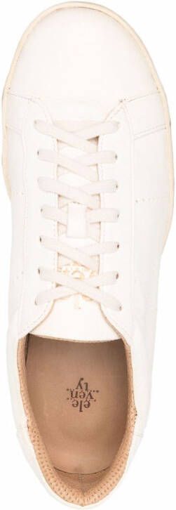 Eleventy low-top leather sneakers Neutrals