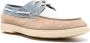 Eleventy panelled suede boat loafers Blue - Thumbnail 2