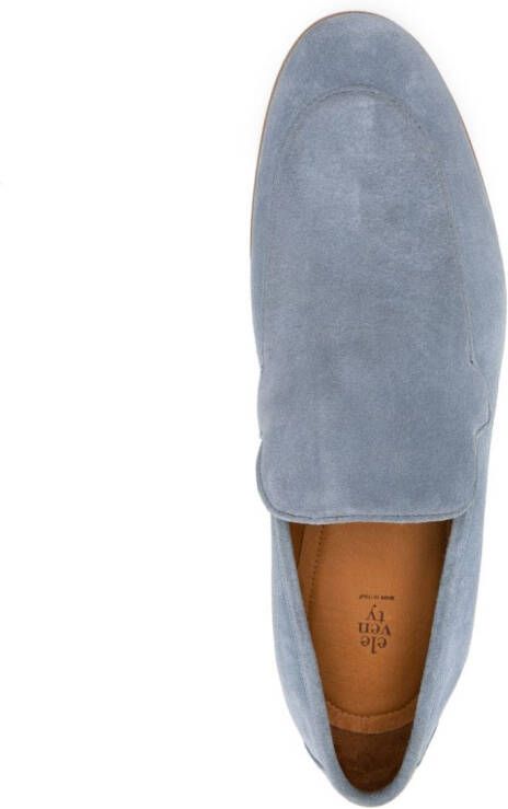 Eleventy slip-on suede slippers Blue
