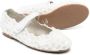 Eli1957 floral-appliqué ballerina shoes White - Thumbnail 2