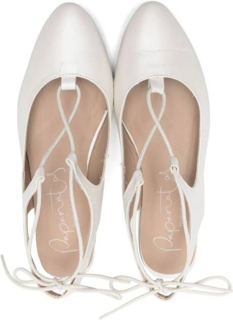 Eli1957 lace-up ballerina shoes Neutrals