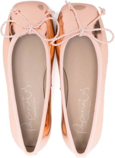 Eli1957 patent-leather ballerina shoes Pink