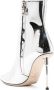 Elisabetta Franchi 100mm mirrored-leather boots Silver - Thumbnail 3