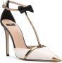 Elisabetta Franchi 105mm bow-detail leather pumps Neutrals - Thumbnail 2