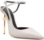 Elisabetta Franchi 115mm logo-heel leather pumps Grey - Thumbnail 2
