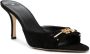 Elisabetta Franchi 80mm logo-plaque sandals Black - Thumbnail 2