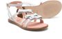 Elisabetta Franchi La Mia Bambina bow-detailed leather sandals White - Thumbnail 2