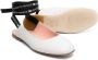 Elisabetta Franchi La Mia Bambina lace-up leather ballerina shoes White - Thumbnail 2