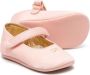 Elisabetta Franchi La Mia Bambina logo-embroidered leather crib shoes Pink - Thumbnail 2