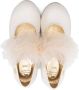 Elisabetta Franchi La Mia Bambina tulle-appliqué ballerina shoes White - Thumbnail 3
