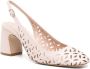 Emporio Armani 55mm cut-out leather pumps Pink - Thumbnail 2