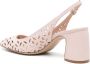 Emporio Armani 55mm cut-out leather pumps Pink - Thumbnail 3