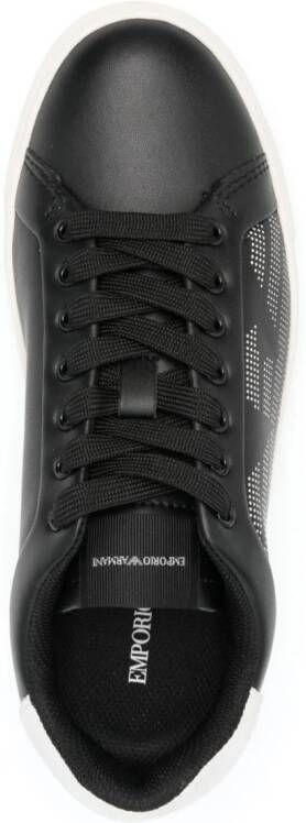 Emporio Armani ASV eagle-ebemllished sneakers Black