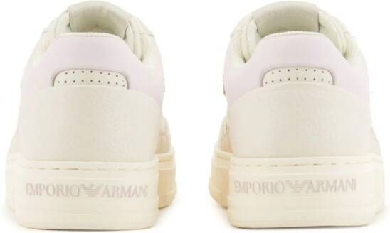 Emporio Armani ASV leather sneakers Pink