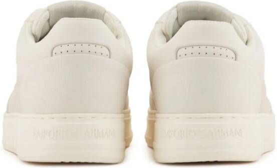 Emporio Armani ASV regenerated leather low-top sneakers White