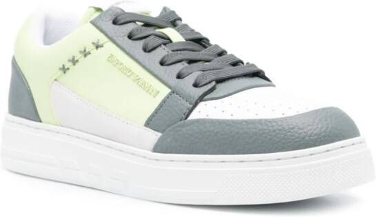 Emporio Armani ASV Regenerated leather sneakers Green