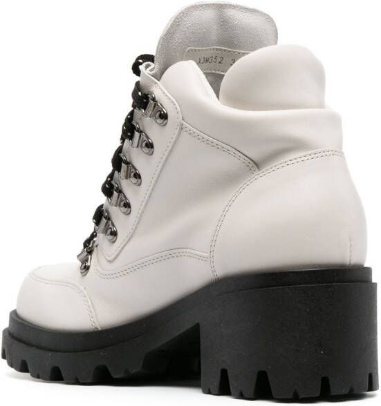Emporio Armani Chalet Collection 60mm hiking boots White