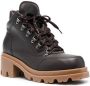 Emporio Armani Chalet Collection 65mm hiking boots Brown - Thumbnail 2