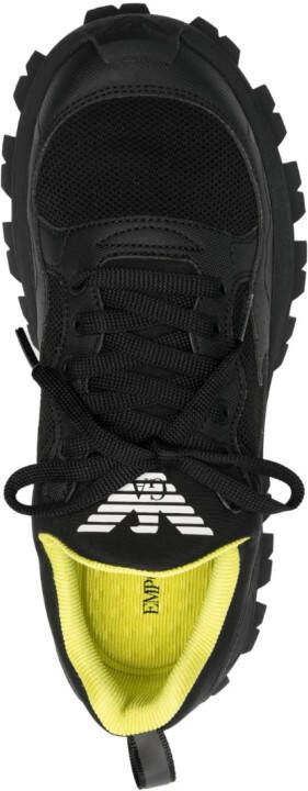 Emporio Armani chunky-ridged-sole sneakers Black
