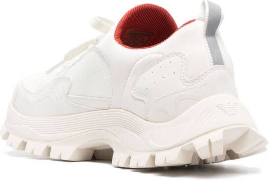 Emporio Armani chunky-ridged-sole sneakers White