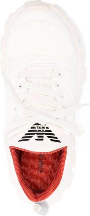 Emporio Armani chunky-ridged-sole sneakers White