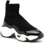 Emporio Armani chunky-sole sock sneakers Black - Thumbnail 2