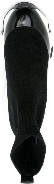 Emporio Armani chunky-sole sock sneakers Black