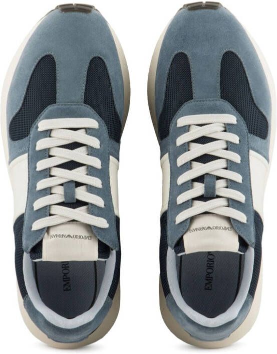 Emporio Armani colour-block low-top sneakers Blue