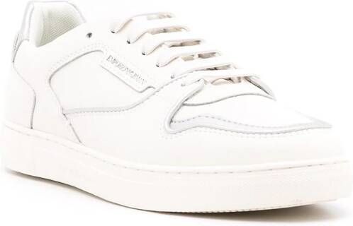Emporio Armani contrast-trim low-top sneakers White