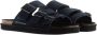 Emporio Armani debossed-logo suede sandals Black - Thumbnail 2