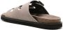 Emporio Armani debossed-logo suede sandals Grey - Thumbnail 3