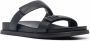 Emporio Armani double-strap leather sandals Black - Thumbnail 2