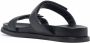 Emporio Armani double-strap leather sandals Black - Thumbnail 3