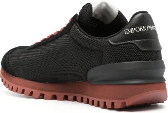 Emporio Armani Eagle-patch low-top sneakers Black
