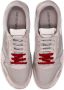Emporio Armani eagle-patch suede-panelled sneakers Neutrals - Thumbnail 4