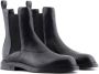 Emporio Armani grained leather ankle boots Black - Thumbnail 2