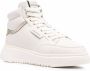 Emporio Armani high-top leather sneakers White - Thumbnail 2