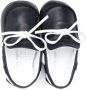 Emporio Ar i Kids bow-embellished crib shoes Blue - Thumbnail 3