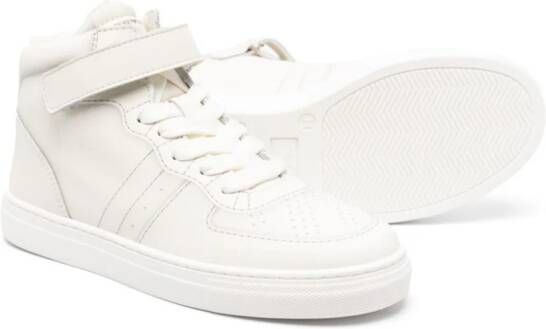 Emporio Armani Kids high-top leather sneakers White