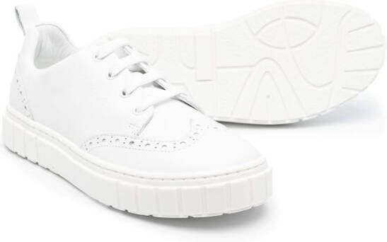 Emporio Armani Kids lace-up sneakers White